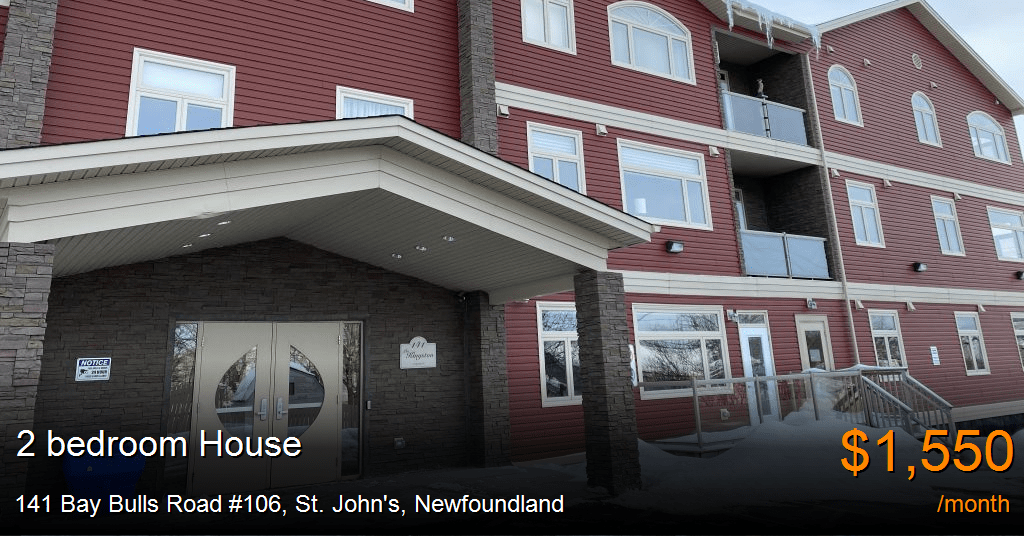 141 Bay Bulls Road 106, St. John's House for Rent