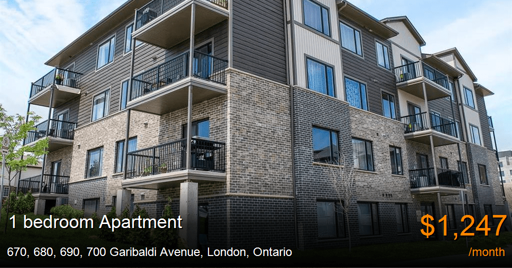 670, 680, 690, 700 garibaldi avenue, london Apartment for Rent