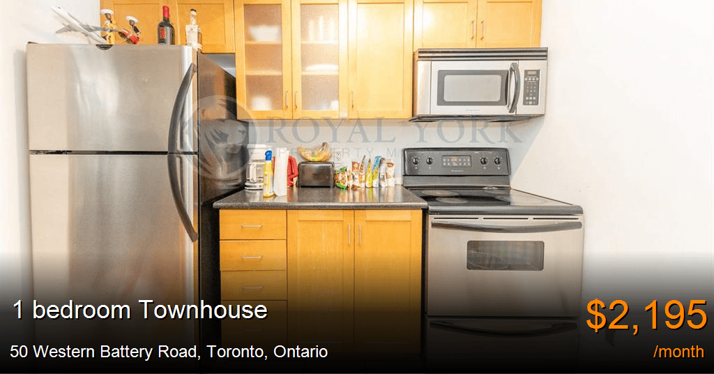 50 Western Battery Road, Toronto Townhouse for Rent