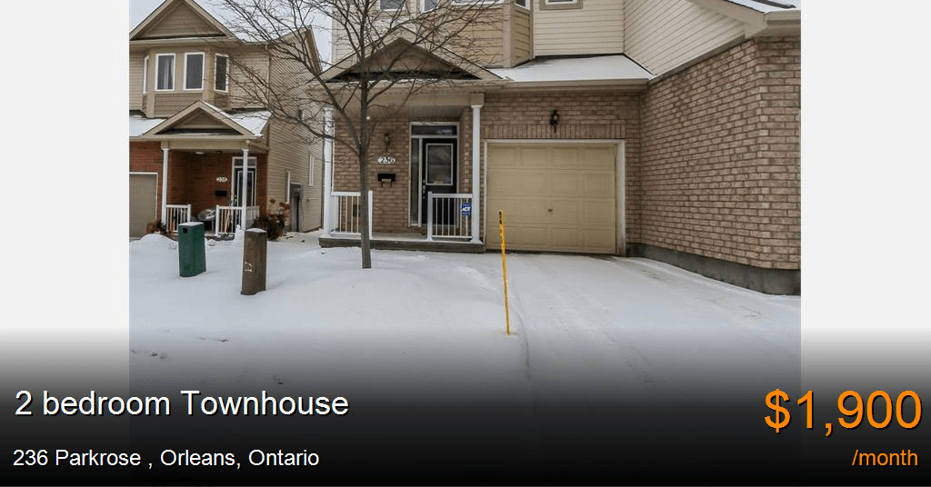 236 Parkrose, Orleans Townhouse for Rent