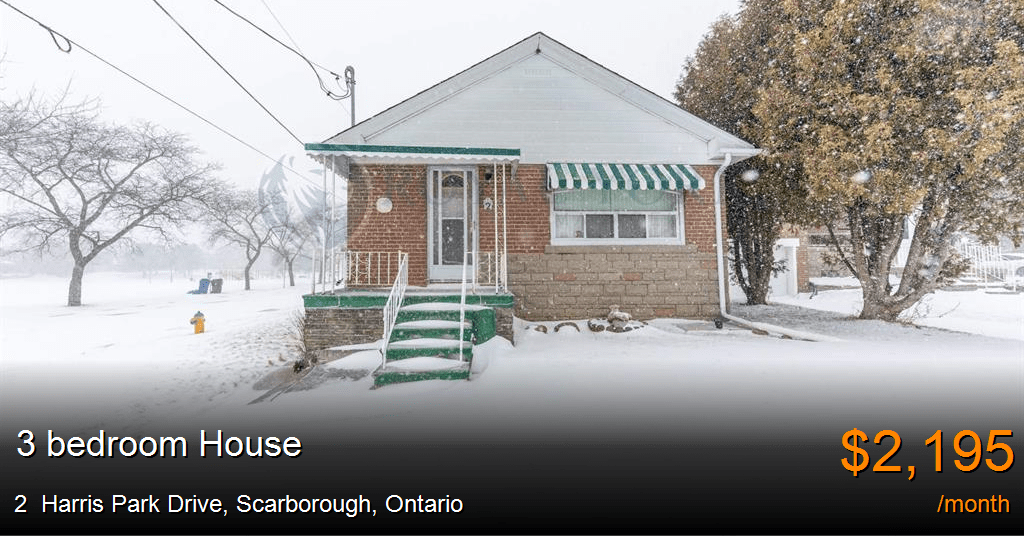 2 Harris Park Drive, Scarborough House for Rent