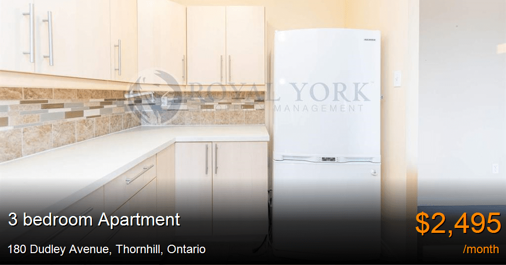 180 dudley avenue, thornhill Apartment for Rent