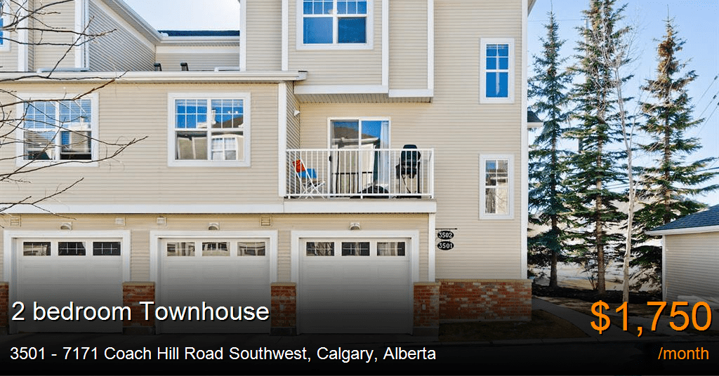 3501 7171 coach hill road southwest, calgary Townhouse for Rent