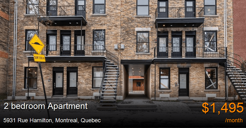 5931 Rue Hamilton, Montreal Apartment for Rent B170345