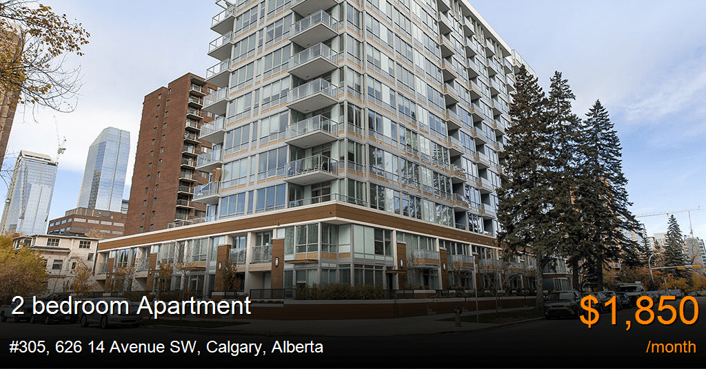305, 626 14 avenue sw, calgary Apartment for Rent