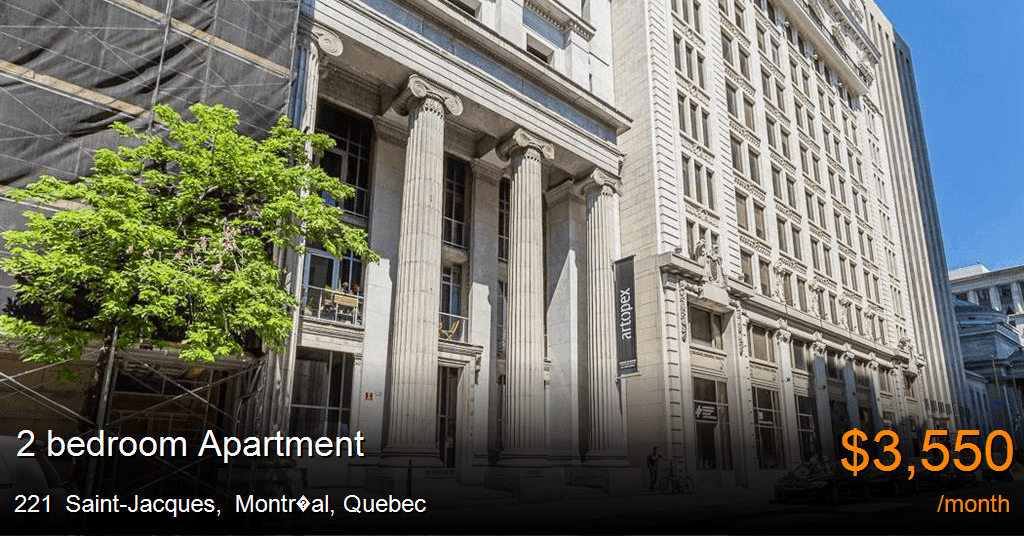 221 saintjacques, montr al Apartment for Rent