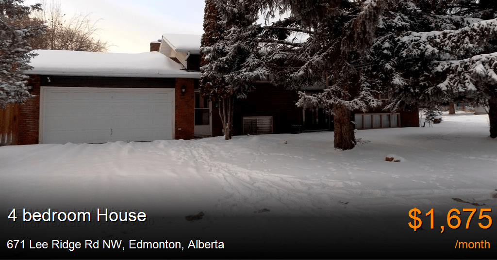 671 lee ridge rd nw, edmonton House for Rent
