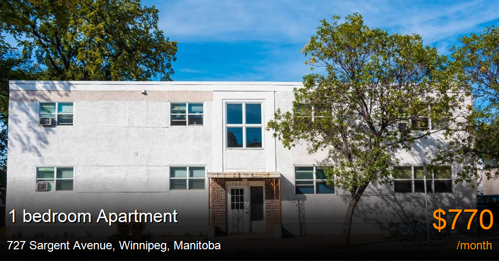 727 sargent avenue, winnipeg Apartment for Rent