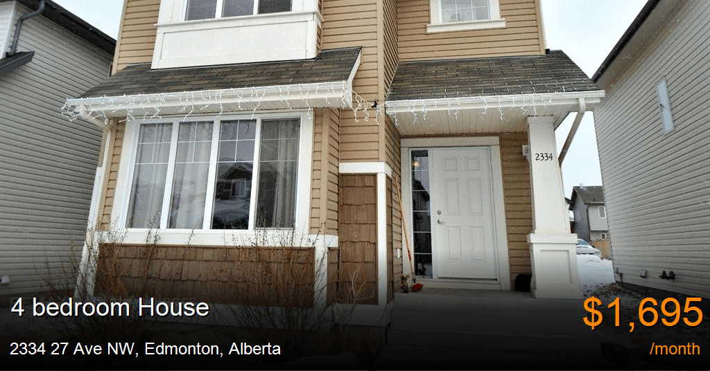 2334 27 ave nw, edmonton House for Rent