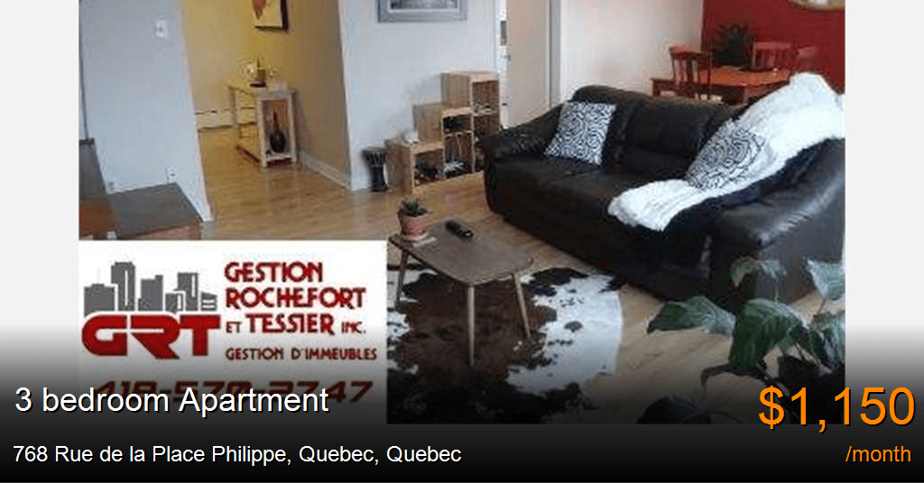 768 rue de la place philippe, quebec Apartment for Rent