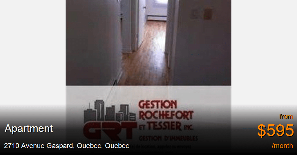 2710 avenue gaspard, quebec Apartment for Rent
