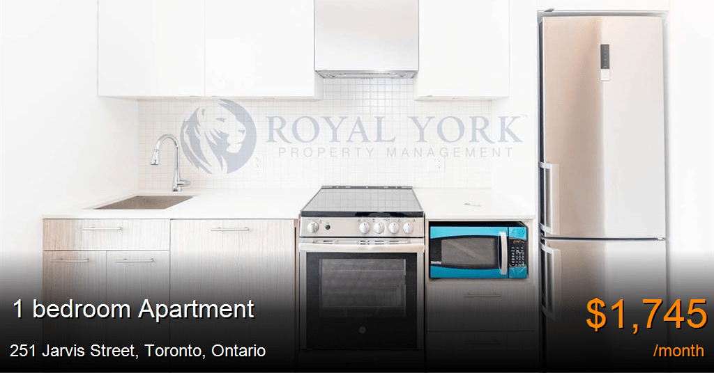 251 Jarvis Street, Toronto Apartment for Rent B173185