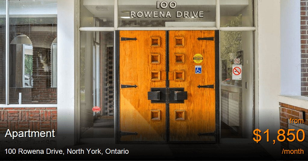 100 rowena drive, north york Apartment for Rent