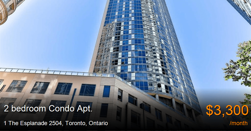 1 the esplanade 2504, toronto Condo Apt. for Rent
