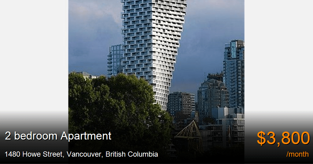 1480 howe street, vancouver Apartment for Rent