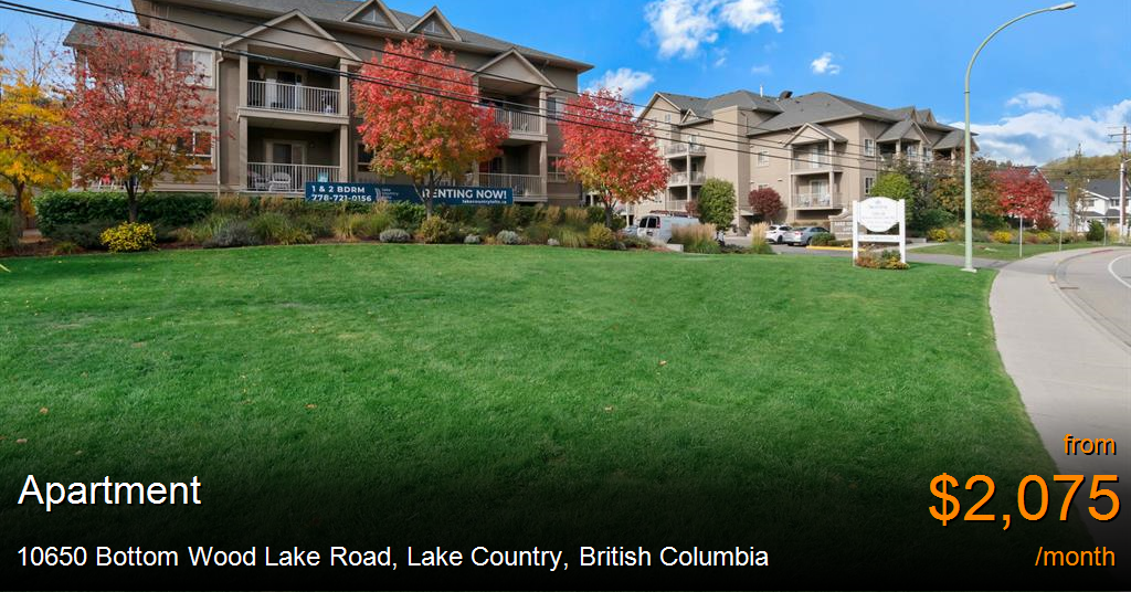 10650 bottom wood lake road, lake country Apartment for Rent