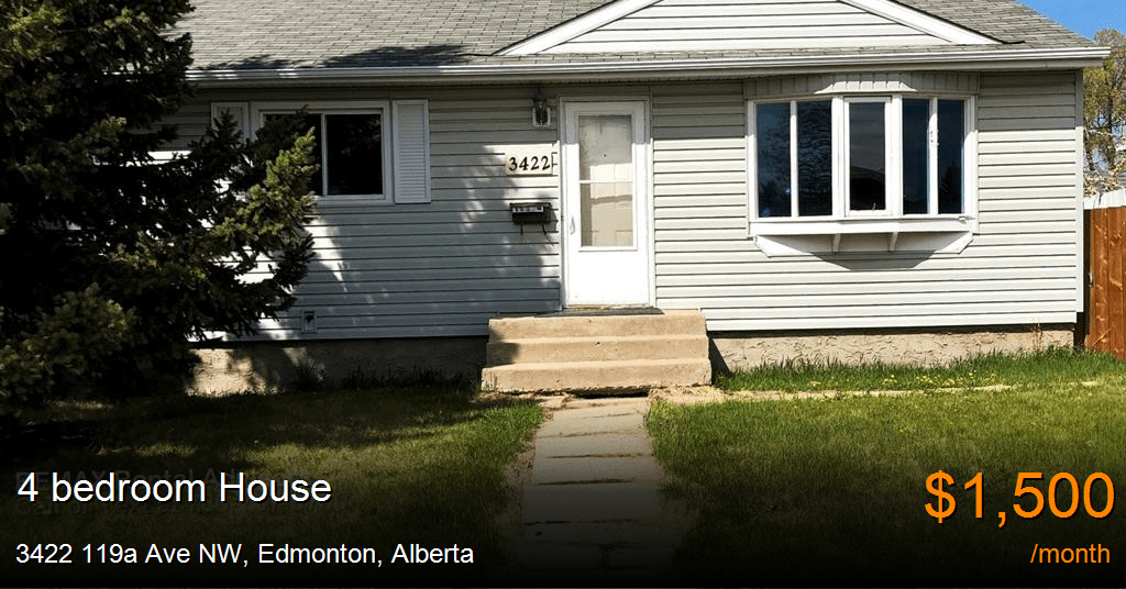 3422 119a ave nw, edmonton House for Rent