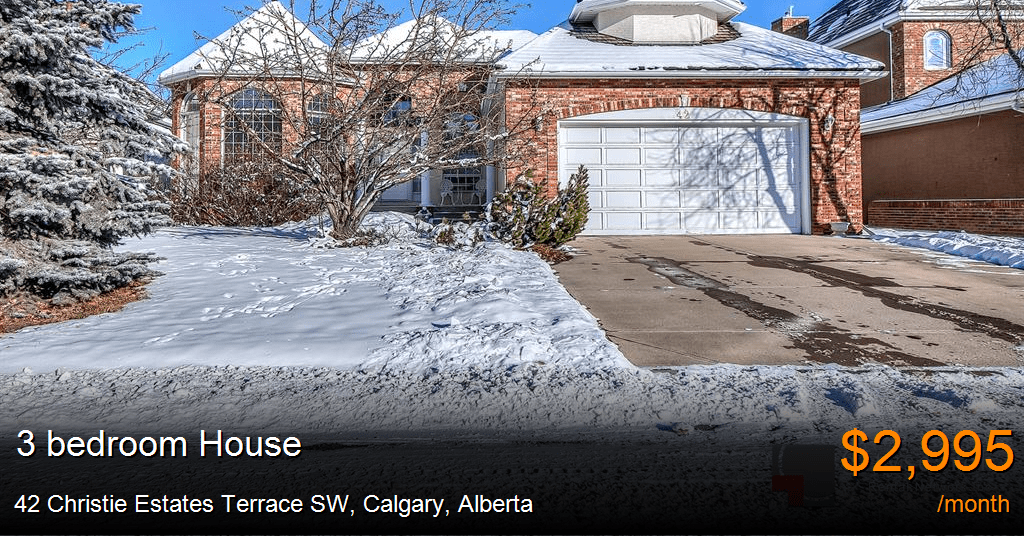 42 christie estates terrace sw, calgary House for Rent