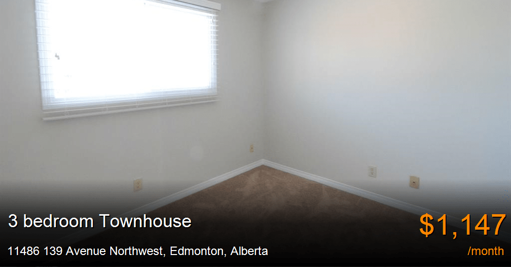 11486 139 avenue northwest, edmonton Townhouse for Rent