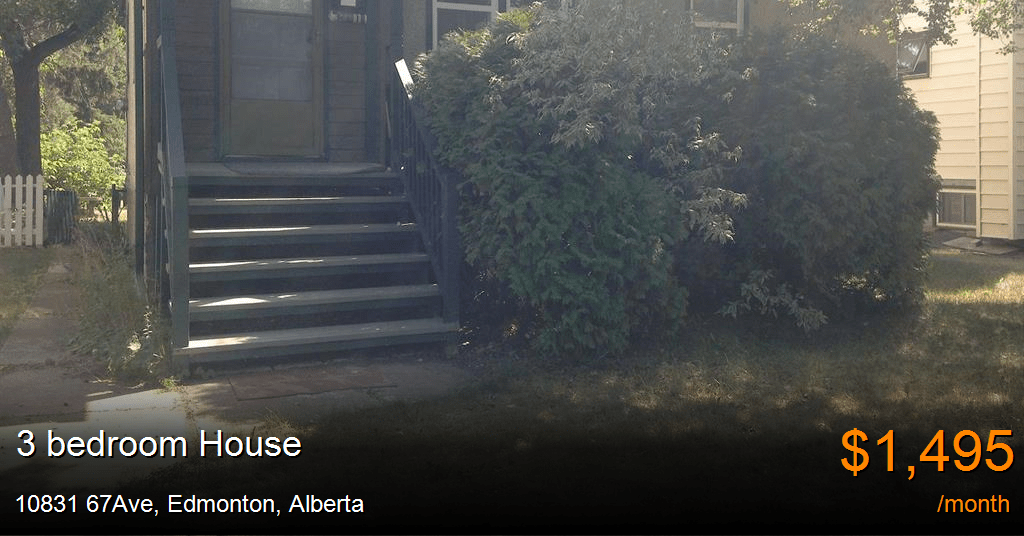 10831 67ave, edmonton House for Rent
