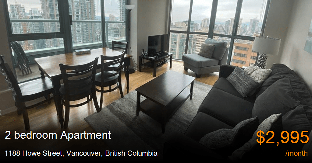1188 howe street, vancouver Apartment for Rent