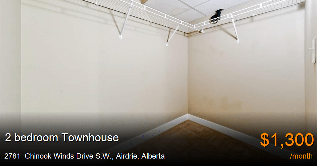 2781 chinook winds drive s.w., airdrie Townhouse for Rent
