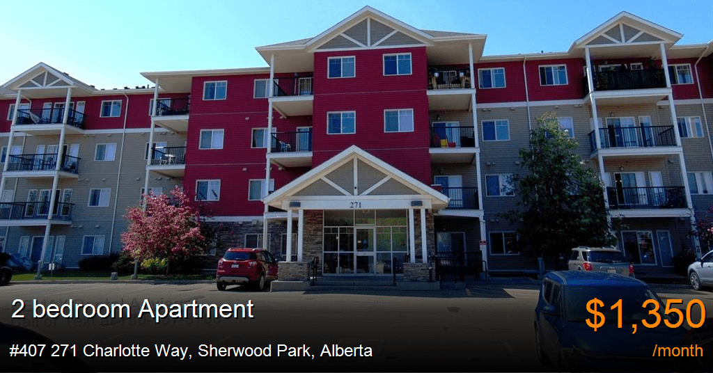407 271 Charlotte Way, Sherwood Park Apartments for Rent
