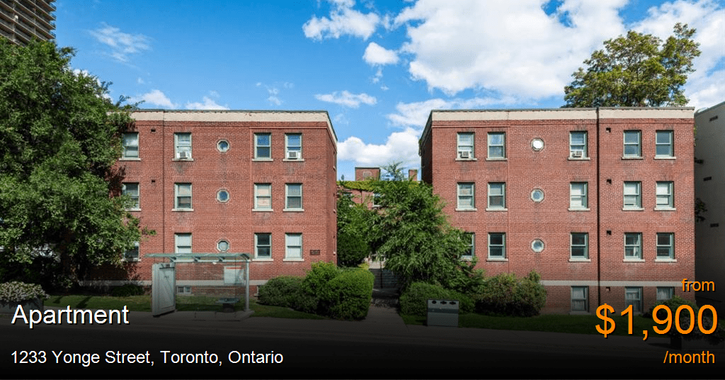 1233 yonge street, toronto Apartment for Rent