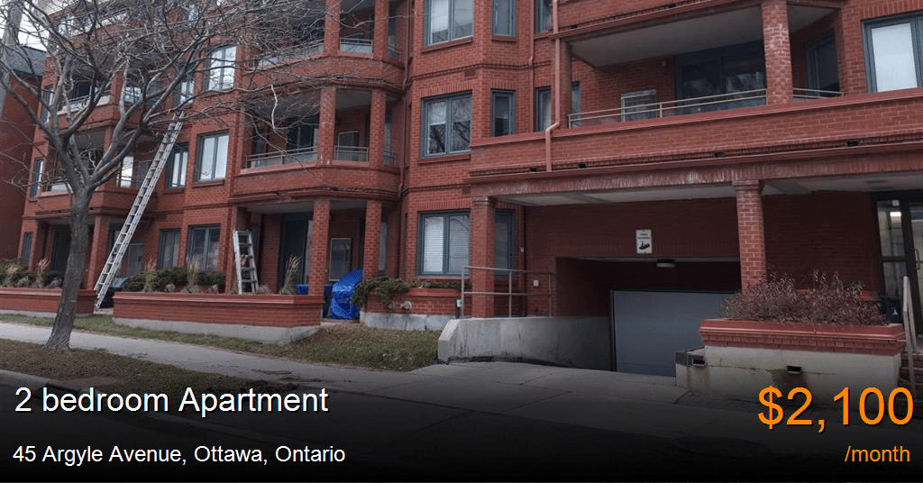 45 argyle avenue, ottawa Apartment for Rent
