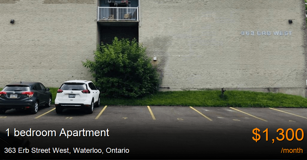363 erb street west, waterloo Apartment for Rent