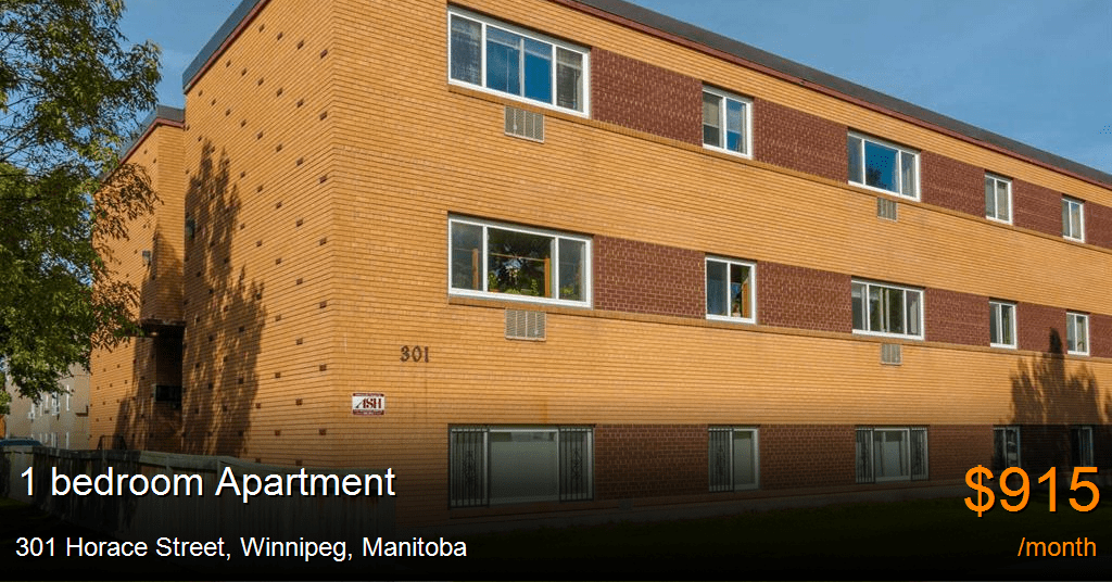 301 horace street, winnipeg Apartment for Rent