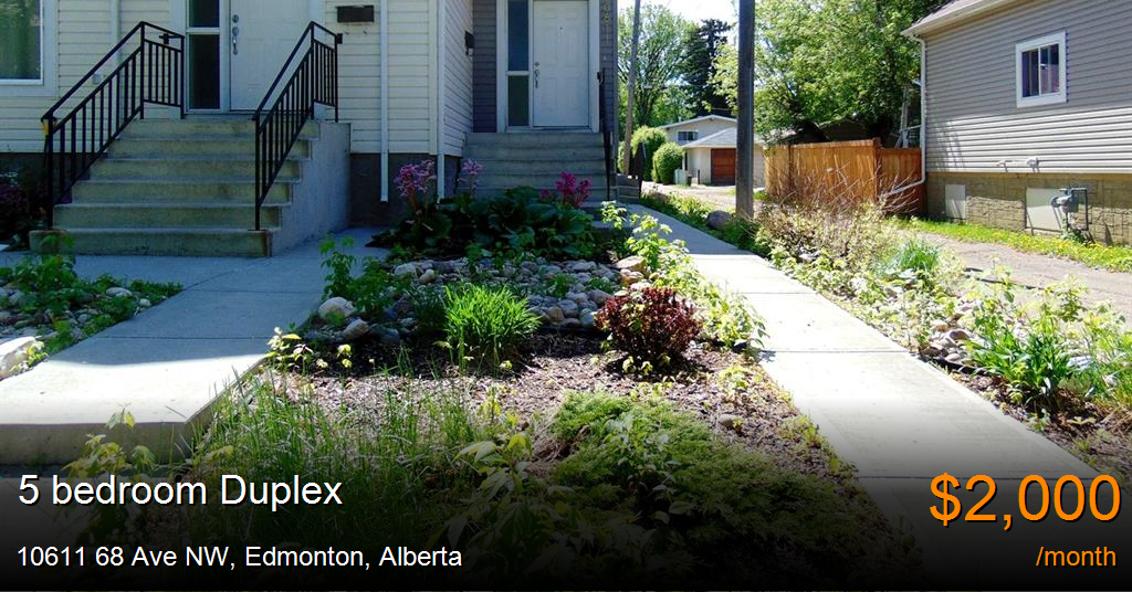 10611 68 ave nw, edmonton Duplex for Rent