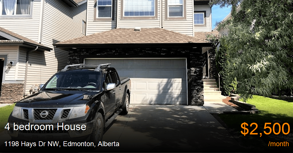 1198 hays dr nw, edmonton House for Rent