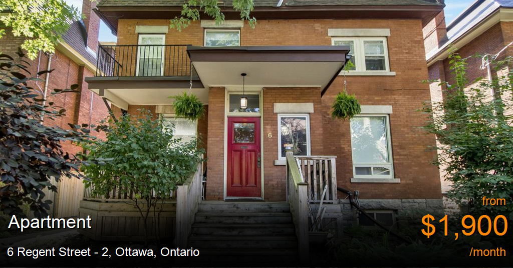 6 regent street 2, ottawa Apartment for Rent