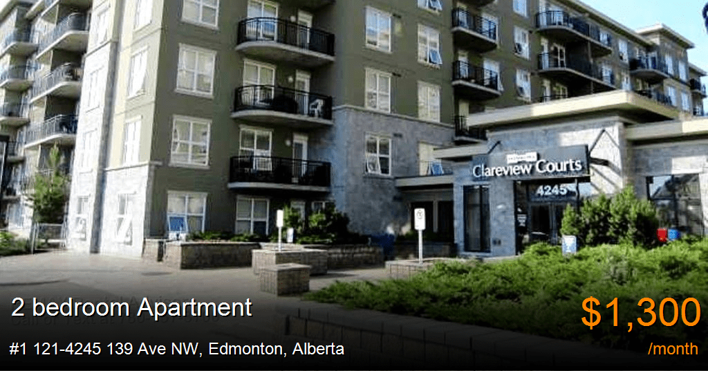1 1214245 139 ave nw, edmonton Apartment for Rent