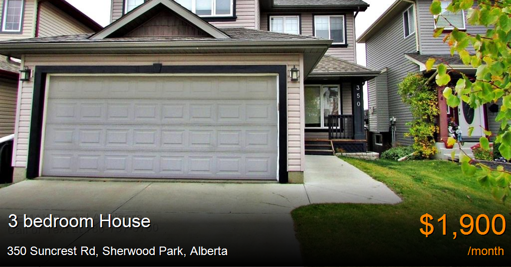 350 suncrest rd, sherwood park House for Rent