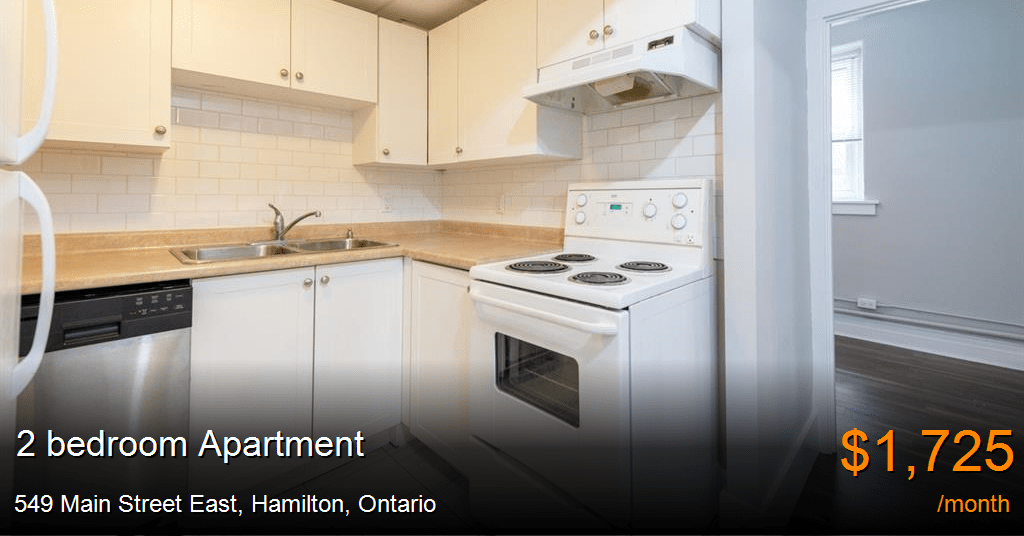 549 main street east, hamilton Apartment for Rent