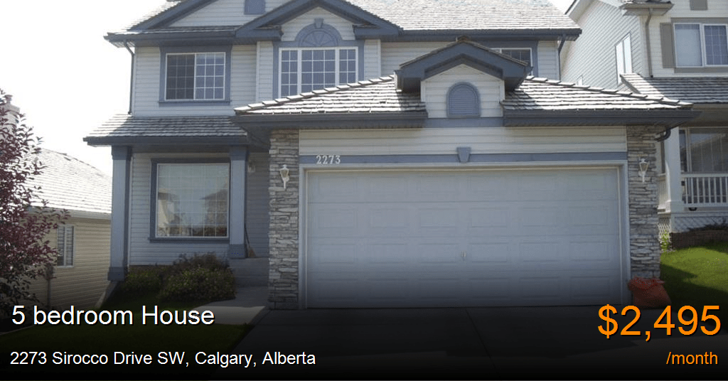2273 sirocco drive sw, calgary House for Rent