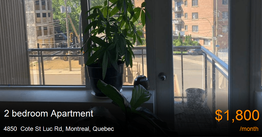 4850 cote st luc rd, montreal Apartment for Rent