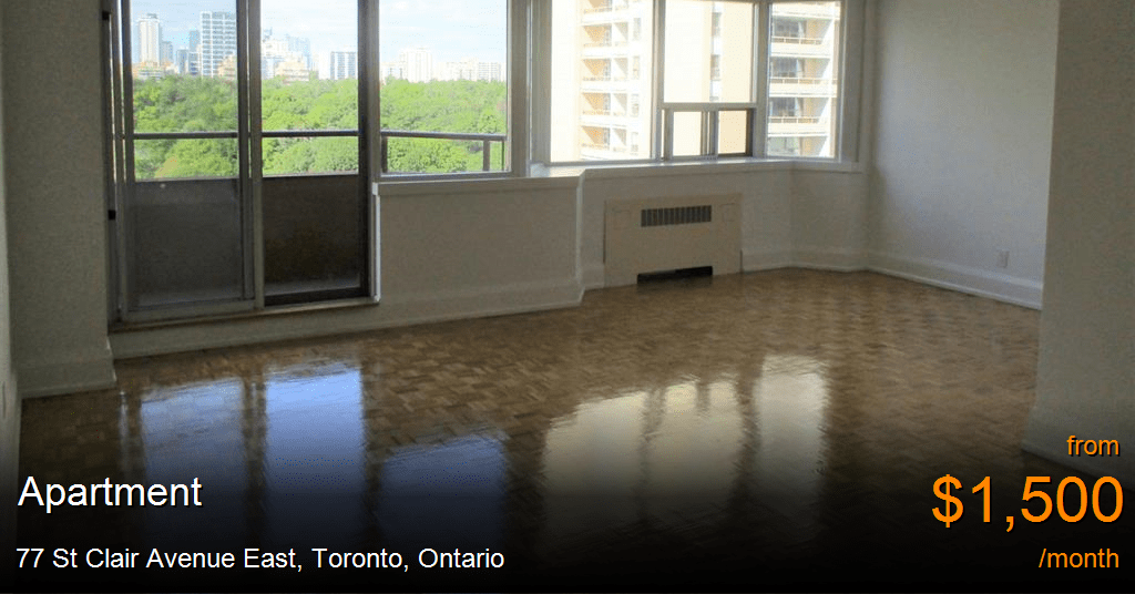 77 st clair avenue east, toronto Apartment for Rent