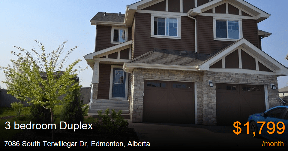 7086 south terwillegar dr, edmonton Duplex for Rent