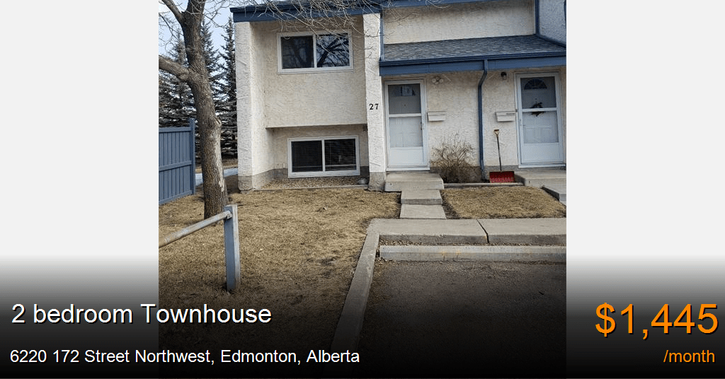 6220 172 street northwest, edmonton Townhouse for Rent