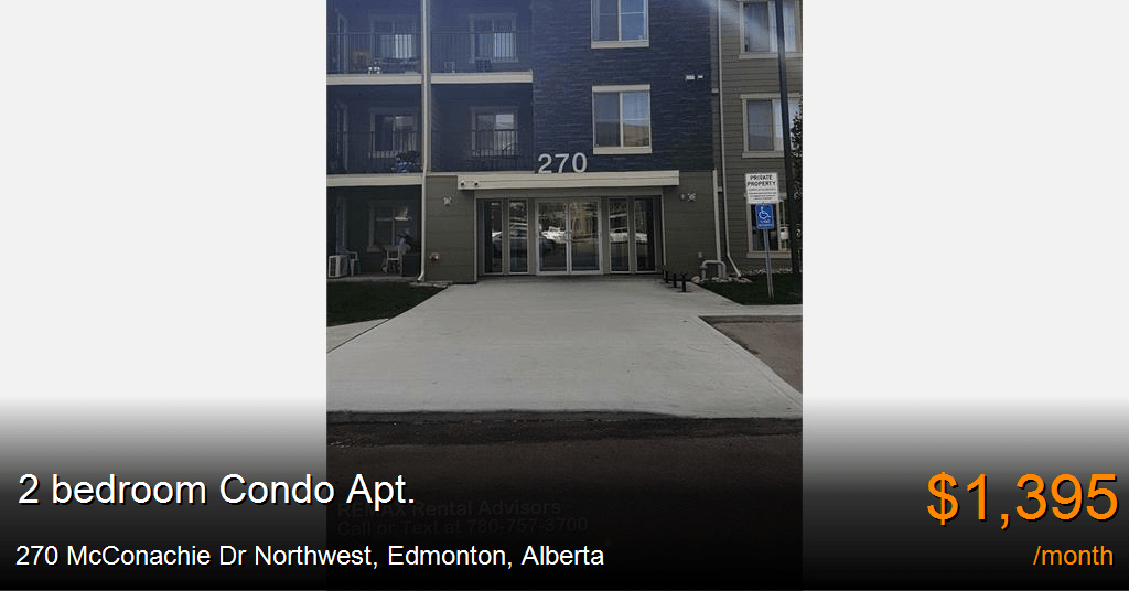 270 mcconachie dr nw, edmonton Apartment for Rent