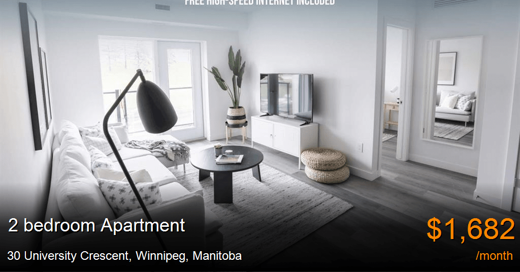 30 university crescent, winnipeg Apartment for Rent