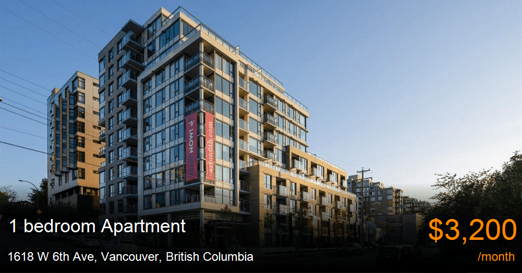 1618 w 6th ave, vancouver Apartment for Rent