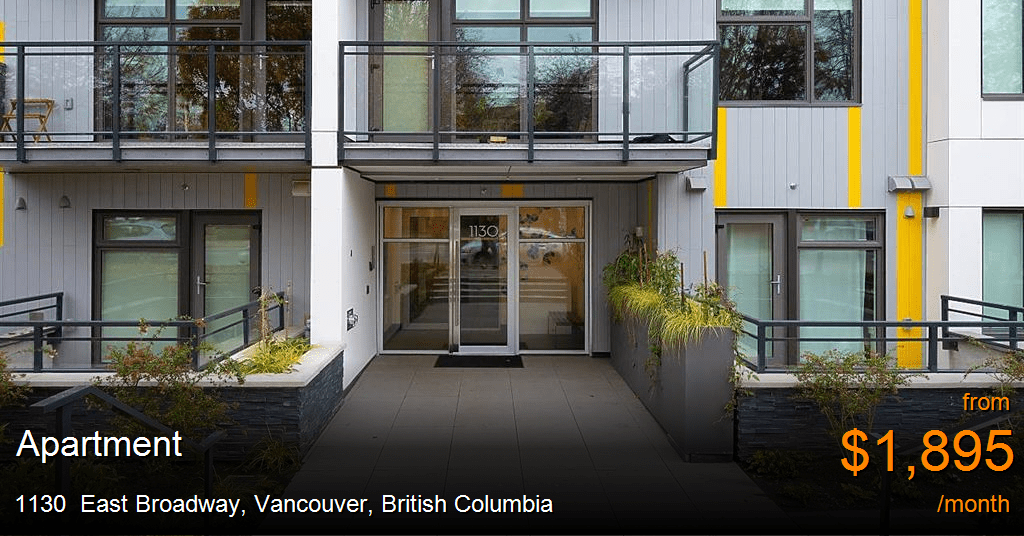1130 east broadway, vancouver Apartment for Rent