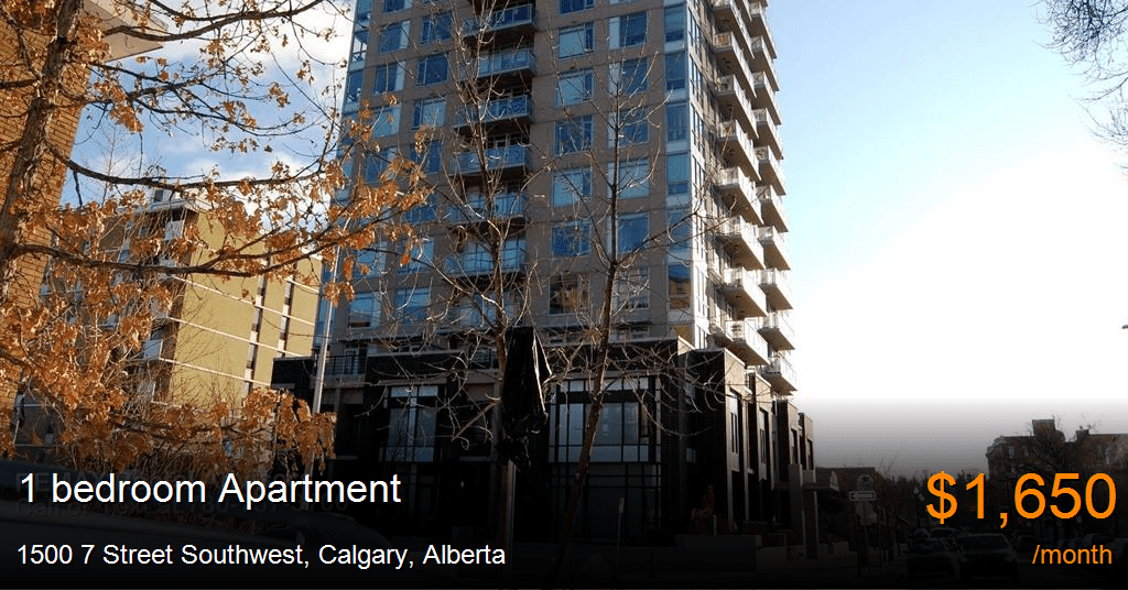 1500 7 street southwest, calgary Apartment for Rent