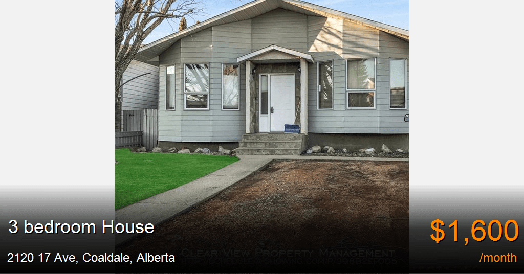 2120 17 ave, coaldale House for Rent
