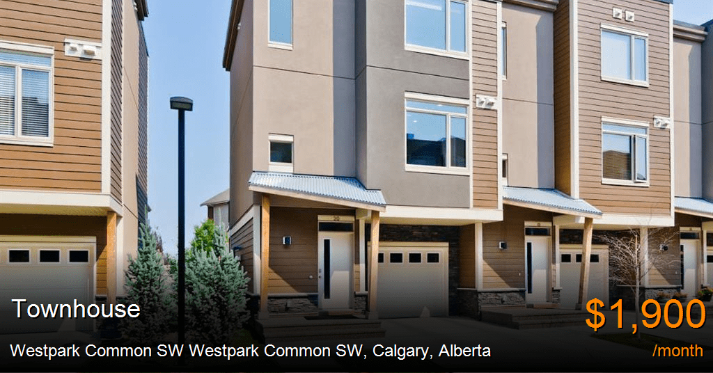 westpark common sw westpark common sw, calgary Townhouse for Rent