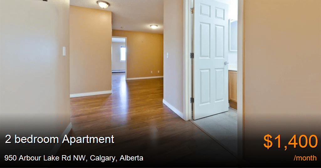 950 arbour lake rd nw, calgary Apartment for Rent